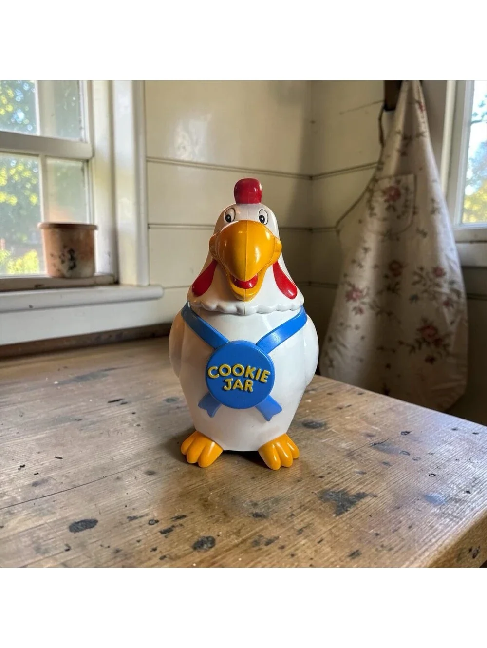 Crowing Rooster Chicken Cookie Jar 11